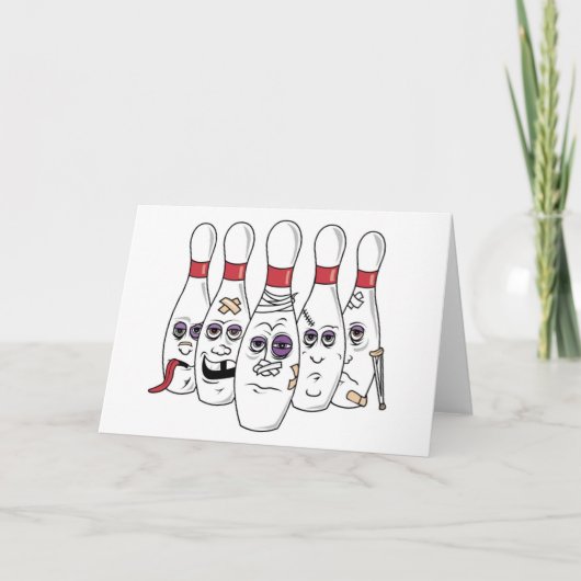 Carte Funny Bowling card (Devant)