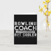 Carte Funny Bowling Coach Définition Bowling Coach (Fleur jaune)