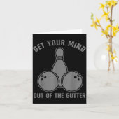 Carte Funny Bowling Design For Men Women Kids Bowling Lo (Fleur jaune)