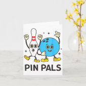 Carte Funny Bowling N Pals Bowl Bowler Bowling Lover  (Fleur jaune)