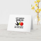 Carte Funny Bowling Venin For Men Women Cool Left Handed (Fleur jaune)