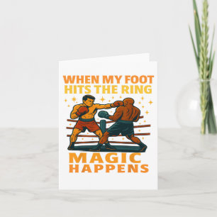 Carte Funny Boxer Boxer Fighter Sarcastic Humours Cadeau