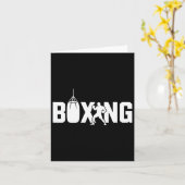 Carte Funny Boxing Fighter Gym Gants Kickboxing Pour Wom (Fleur jaune)