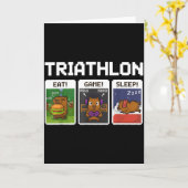 Carte Funny Boys And Men Gaming (Fleur jaune)