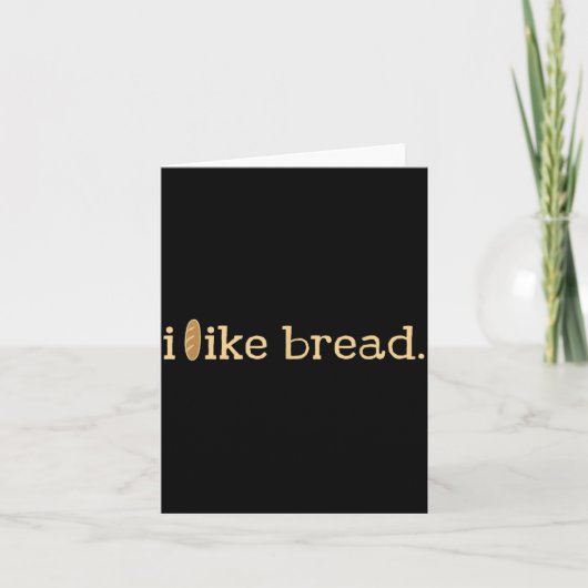 Carte Funny Bread Lover Minimalist Sourdough Baking  (Devant)
