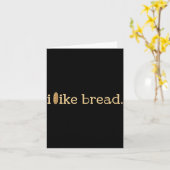 Carte Funny Bread Lover Minimalist Sourdough Baking  (Fleur jaune)