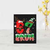 Carte Funny Bruh 67 Six Seven 6 7 Meme Christmas Boys Sa (Fleur jaune)