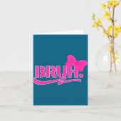 Carte Funny Bruh Meme Funny Sayings Quotes Mom Sis Teens (Fleur jaune)