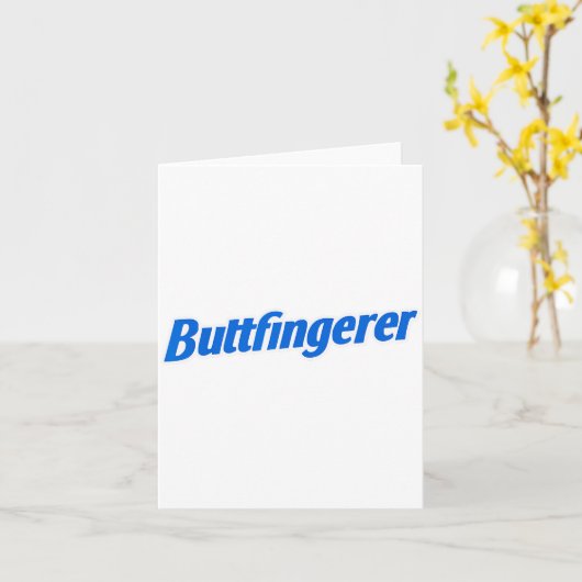 Carte Funny Buttfingerer Tee Butt Fingerer Halloween Emb (Fleur jaune)