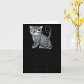 Carte Funny Ca_ Sarcastic Cat Did I Scratched Anyone Tod (Fleur jaune)