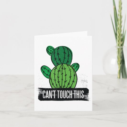 Carte Funny Cactus - Can't Touch This (Devant)