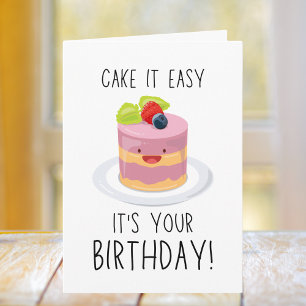 Carte Funny Cake Anniversaire