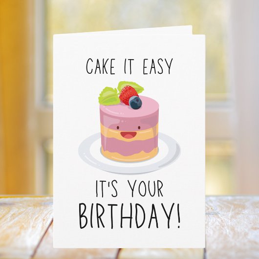 Carte Funny Cake Anniversaire