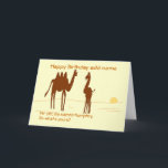 Carte Funny Camel Birthday card ajouter nom front.<br><div class="desc">La blague de chameaux,  tous deux sont appelés Humphrey,  une grande carte pour n'importe qui,  surtout s'ils sont appelés Humphrey. Ajoutez le nom avant et tous les messages et noms supplémentaires à l'intérieur. Vous pouvez également modifier tout le texte,  avant et intérieur,  pour une occasion différente.</div>