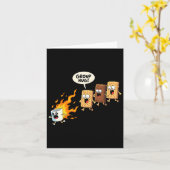 Carte Funny Camping Smores Group Hug Cute S'mores (Fleur jaune)