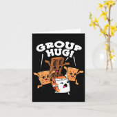 Carte Funny Camping Smores Group Hug Marshmallow Chocola (Fleur jaune)