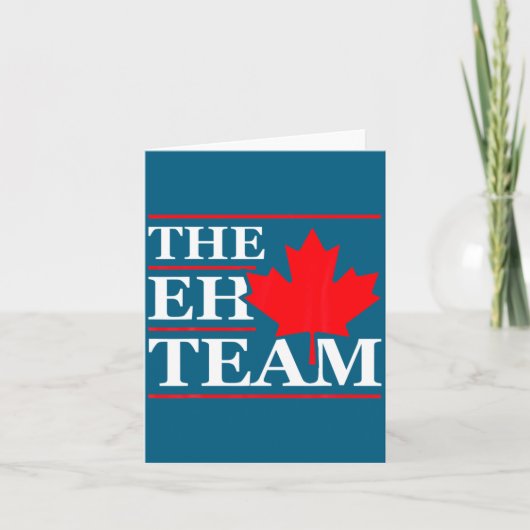 Carte Funny Canada Eh Team Canadian Comedy Sarcasm Map (Devant)