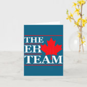 Carte Funny Canada Eh Team Canadian Comedy Sarcasm Map (Fleur jaune)