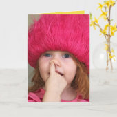 Carte Funny Card - Picked This One - Custom Message (Fleur jaune)