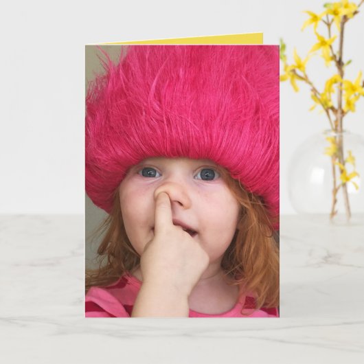 Carte Funny Card - Picked This One - Custom Message (Fleur jaune)