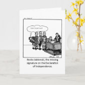 Carte Funny Card pour la 4e Of July ! (Fleur jaune)