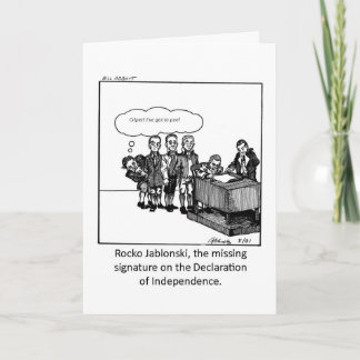 Carte Funny Card pour la 4e Of July !
