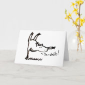 Carte Funny Cartoon Horse Ta Dah! Congratulations Card (Fleur jaune)