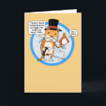 Carte Funny Cat and Bird Magic Trick Birthday<br><div class="desc">This funny birthday card features a cat preparing to perform a magic trick with a bird volunteer named Trevor. Well,  "volunteer" might not be entirely accurate. © 2015 Chuck Ingwersen</div>