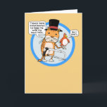 Carte Funny Cat and Bird Magic Trick Birthday<br><div class="desc">This funny birthday card features a cat preparing to perform a magic trick with a bird volunteer named Trevor. Well,  "volunteer" might not be entirely accurate. © 2015 Chuck Ingwersen</div>