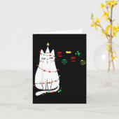 Carte Funny Cat Ball Buster Christmas Humor  (Fleur jaune)