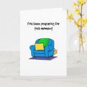Carte Funny Cat Birthday Card (Fleur jaune)
