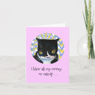 Carte Funny Cat Excuse