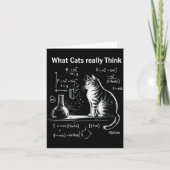 Carte Funny Cat Physics Humor Design What Cats Really Th (Devant)