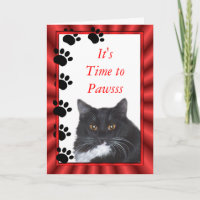 Funny Cat Sylvester carte-personnaliser toute occa