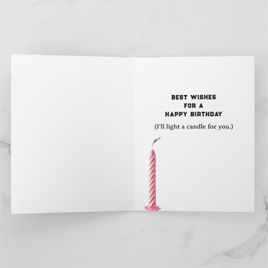 Carte Funny Catholic Birthday Card (Intérieur)