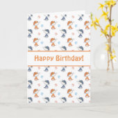 Carte Funny Cats and Cute Butterflies Motif (Fleur jaune)