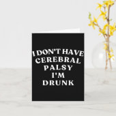 Carte Funny Cerebral Palsy Quotes Meme Humorous Tee Funn (Fleur jaune)