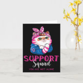 Carte Funny Chat Maman Soutien Squad Cancer du sein Prix (Fleur jaune)