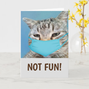 Carte Funny Chat Médicale S'en sortir bien