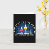 Carte Funny Chemist Chemistry Is Like Cooking Science Ne (Fleur jaune)