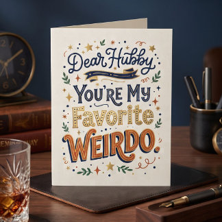 Carte Funny Cher Mari | Anniversaire de mon mari 