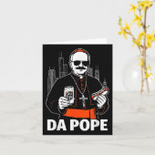 Carte Funny Chicago Pope Leo Xiv Graphic (Fleur jaune)