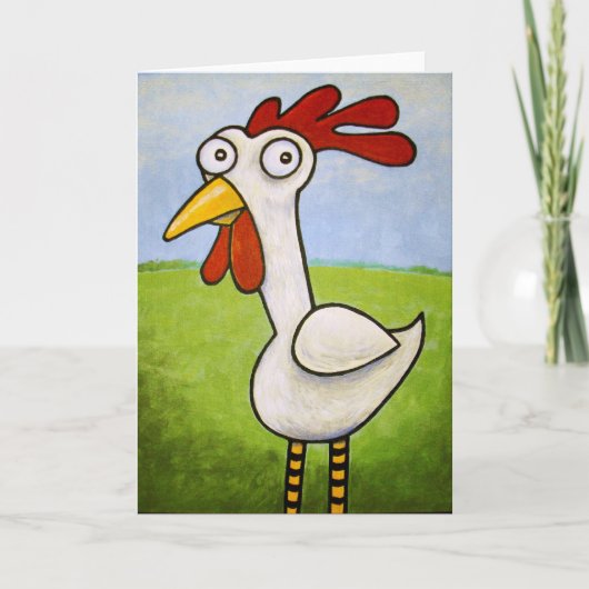 Carte Funny Chicken Card (Devant)