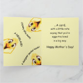 Carte Funny Chicken Purple Mother's Day Card (Intérieur)