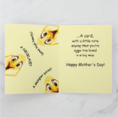 Carte Funny Chicken Purple Mother's Day Card (Intérieur)