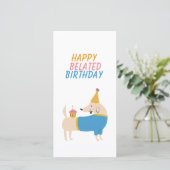 Carte Funny Chien Beled Anniversaire (Debout devant)