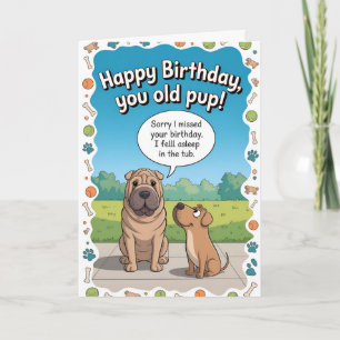 Carte Funny Chien Beled Anniversaire