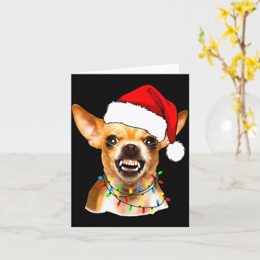 Carte Funny Chihuahua Christmas Shirt For Dog Lovers Wom (Fleur jaune)