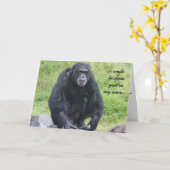 Carte Funny Chimapanzee Mother's Day Card! (Fleur jaune)