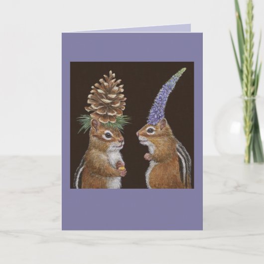Carte Funny chipmunk card (Devant)